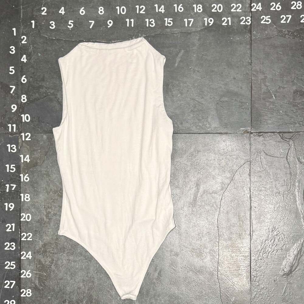 Live in the Moment Sleeveless White Bodysuit - Picture 1 of 3